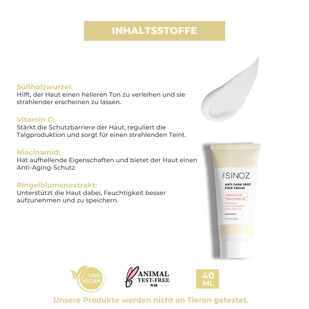Sinoz Anti-Pigmentflecken Creme 40ml