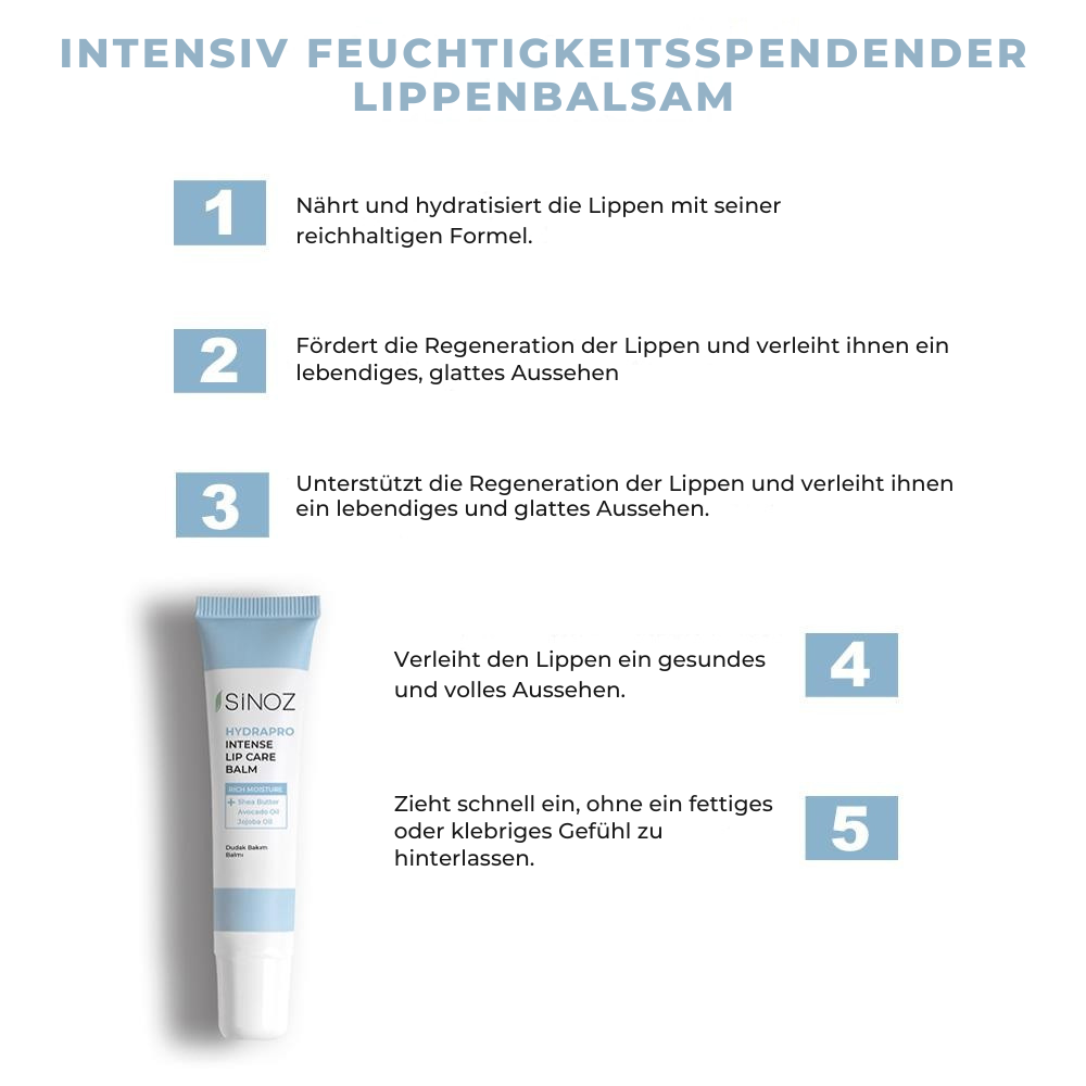Sinoz Intensiv Feuchtigkeitsspendender Lippenbalsam 10 g