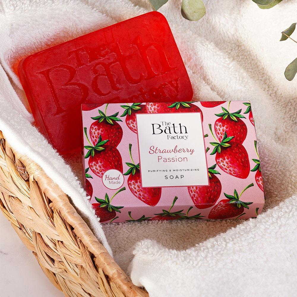 Erdbeer Duschgel, Körperpeeling und Seife