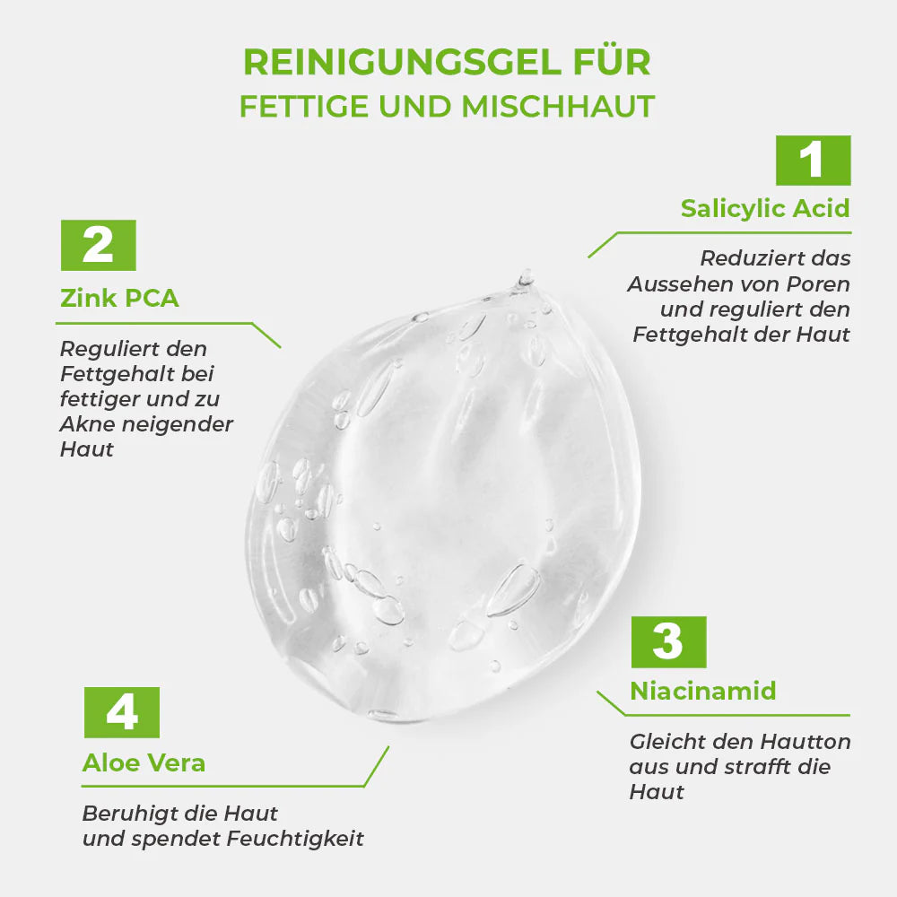 Sinoz Gesichtsreinigungsgel für fettige Haut und Mischhaut 400ml