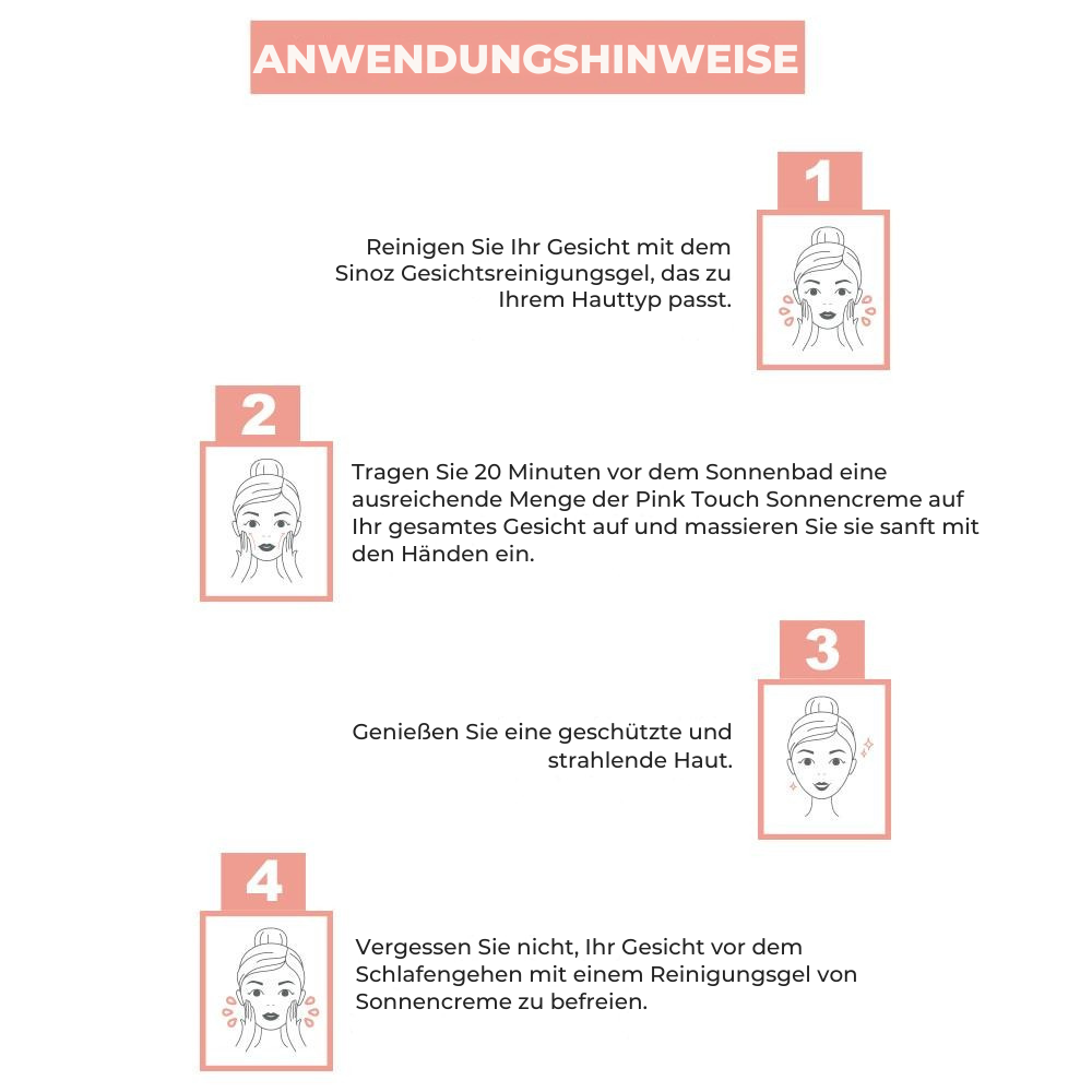 Sinoz Pink Touch Sonnencreme SPF 50+ 50ml