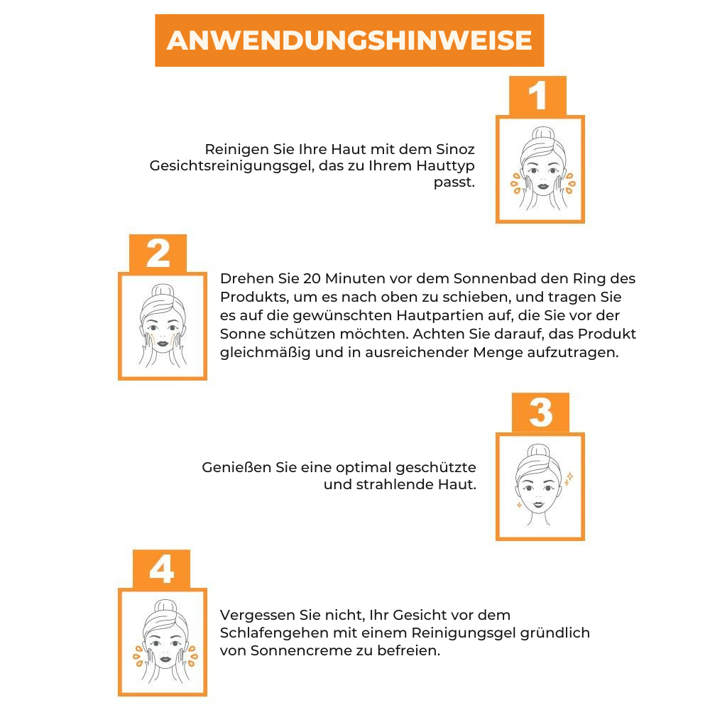 Sinoz Sonnenschutzcreme SPF50+ gegen dunkle Flecken 50ml