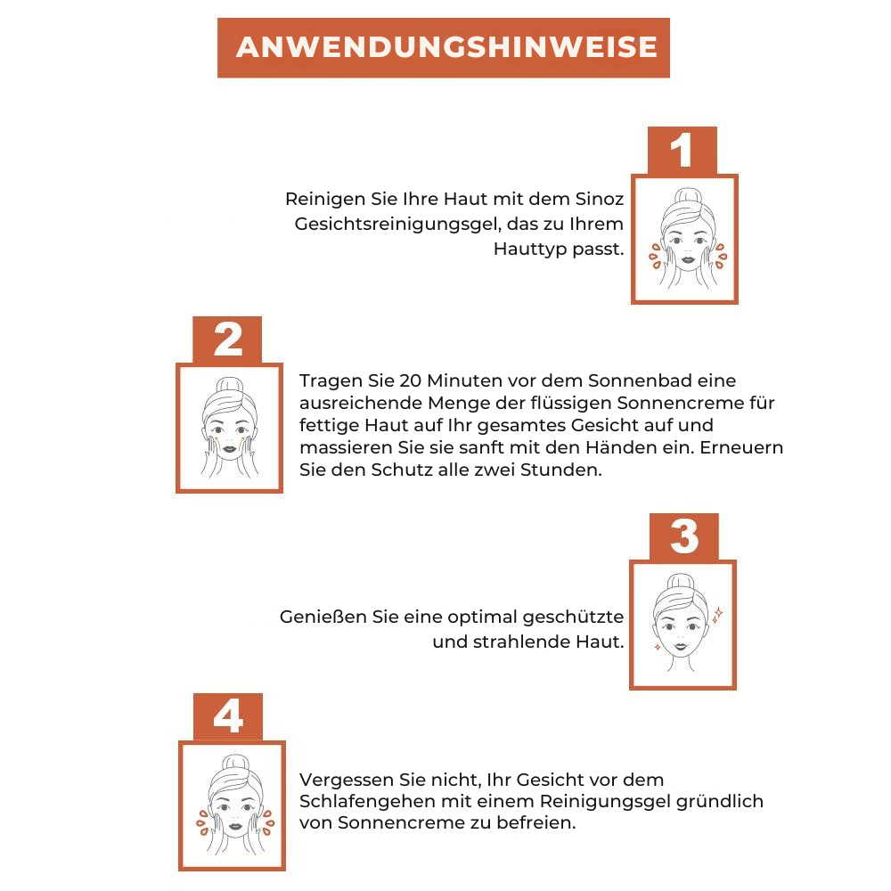 Sinoz Flüssigsonnencreme für fettige Haut SPF 50+ 50ml