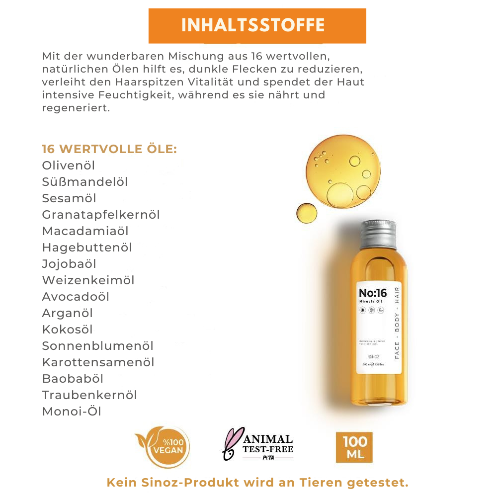 Sinoz No:16 Haut- und Haaröl 100ml