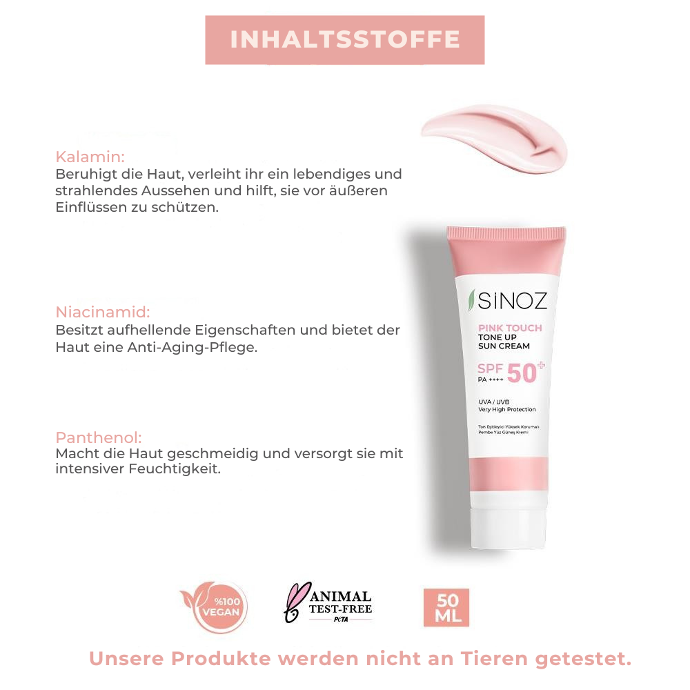 Sinoz Pink Touch Sonnencreme SPF 50+ 50ml