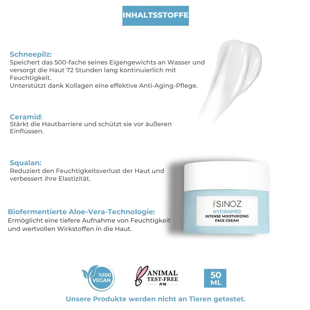 Sinoz Hydrapro Feuchtigkeitscreme 50ml